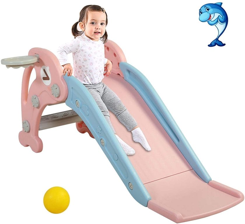 4. Toddler Indoor Climber with Long Slipping Slope